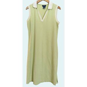Vintage FACONNABLE 90s Y2K Tennis Preppy Long Dress Size Med